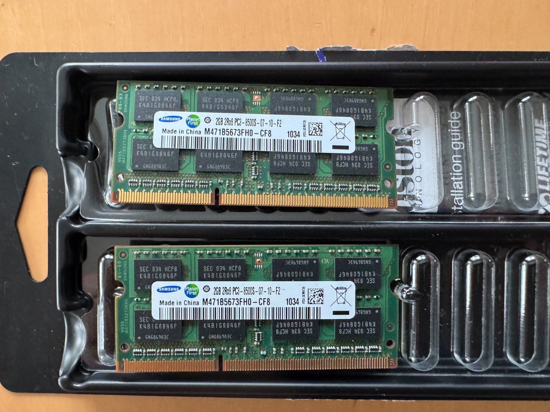 Samsung Memoria / RAM: Memory RAM 2x 2GB – Usato da Frauenfeld venduto da Osp5000 1