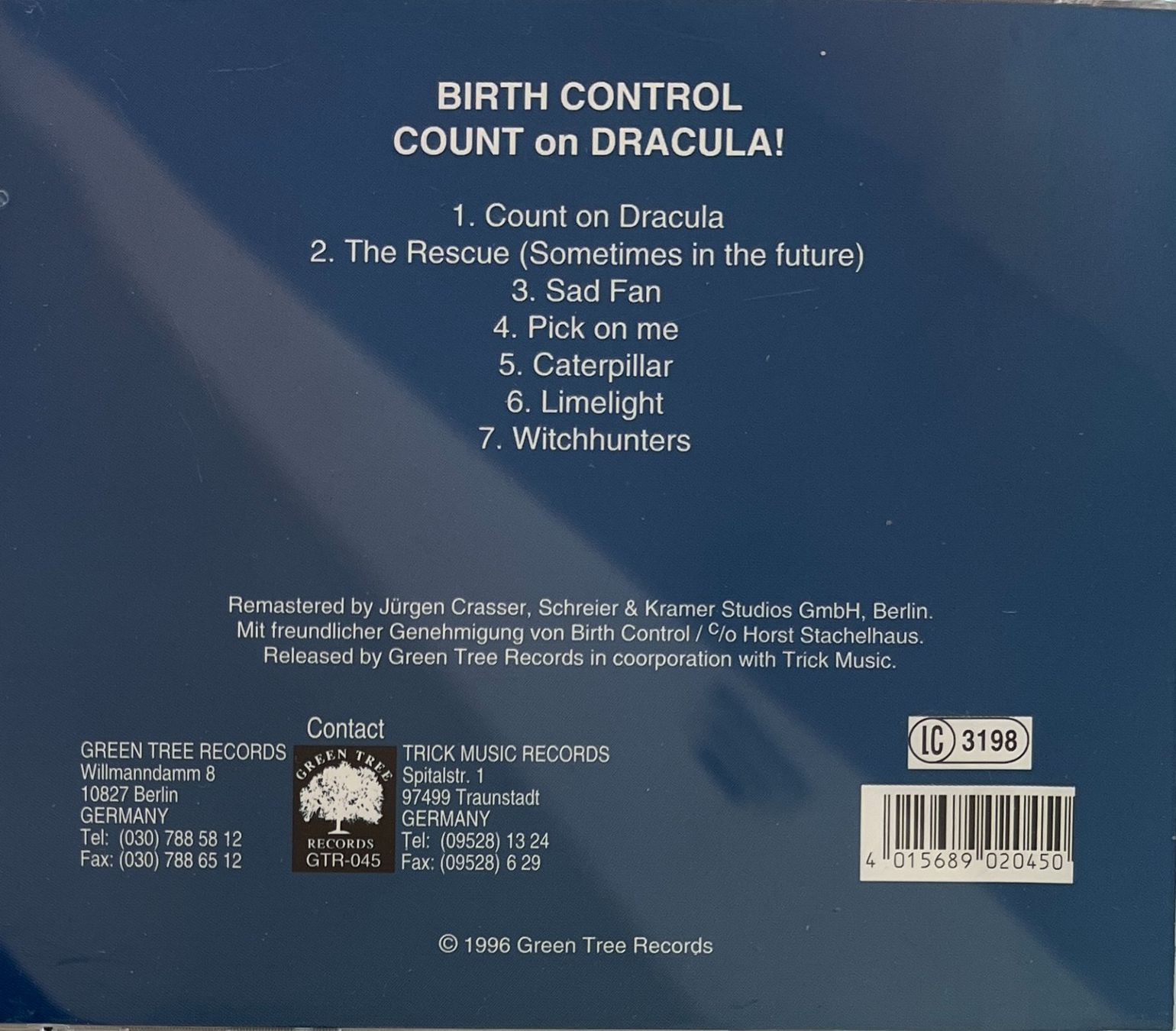 CD: BIRTH CONTROL / Count On Dracula! – Usato da Bischofszell venduto da kustavi 1