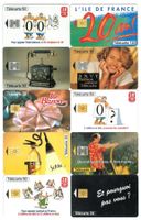 10 Telefonkarten Frankreich