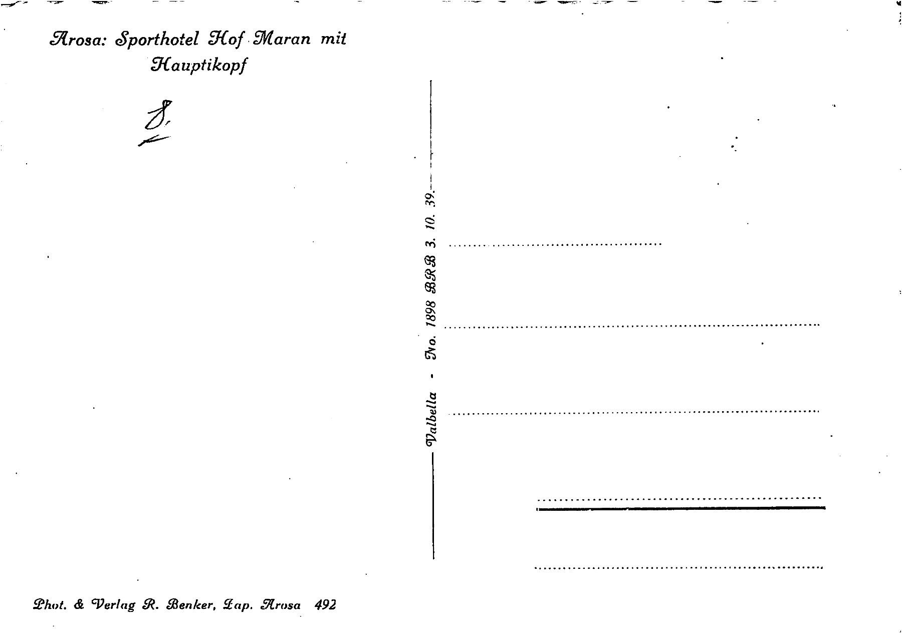Cartoline postali: 2x Arosa – Usato da Ottikon b.Kemptth. venduto da Neptun1974 1