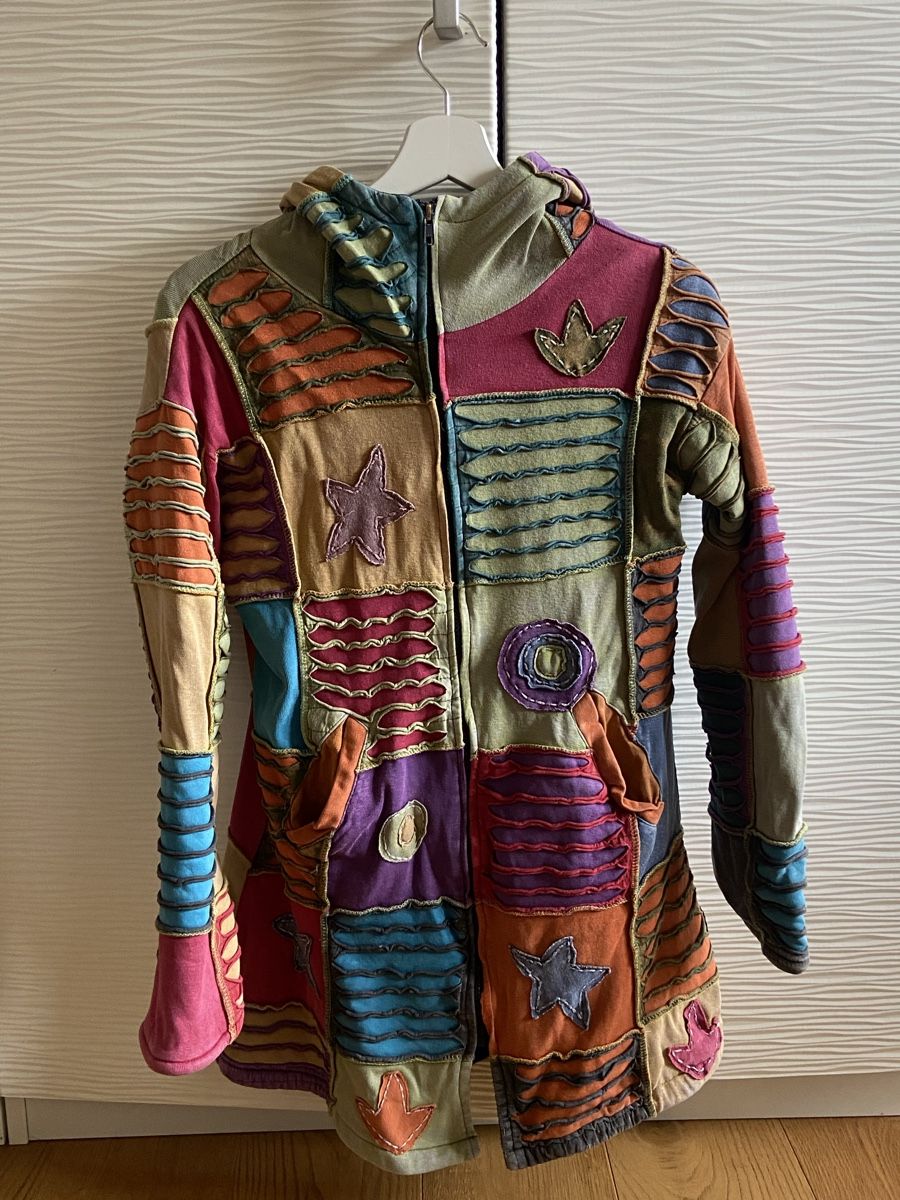 Jacken: Bunte Patchwork Jacke Grösse M •Hippie •Goa – Gebraucht aus Rothenburg von schmettervogel