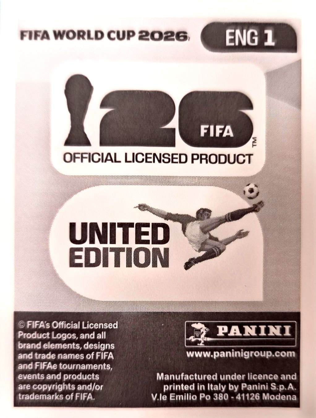 Panini Sammelbilder & Trading cards: Carte FIFA World Cup 2026 ENG 1 – Gebraucht aus Clarens von rim_g98y 1