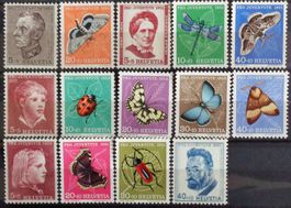 PRO JUVENTUTE: Lot des années 1950 à 1953, neufs **
