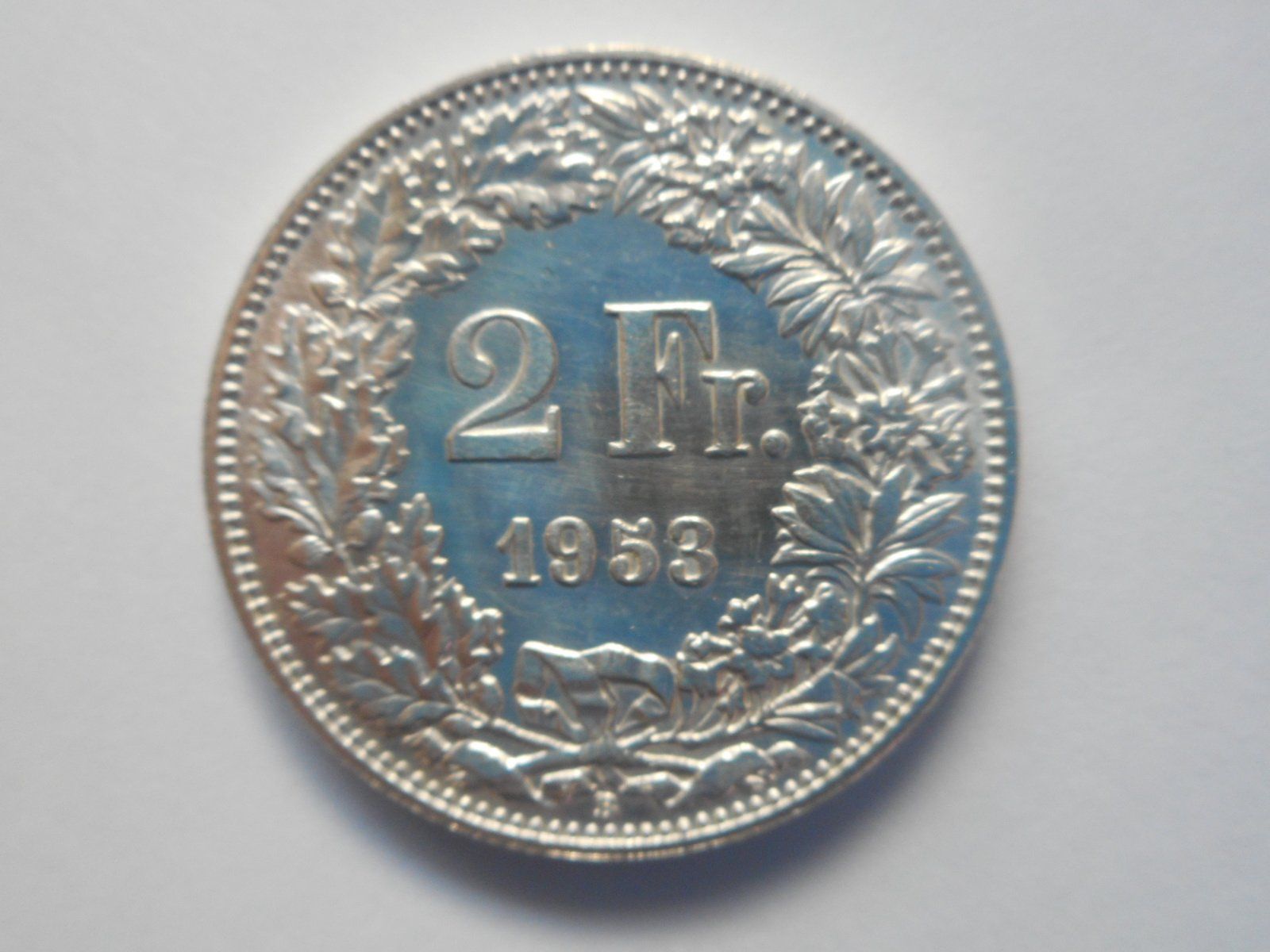 Tutti le monete: 2 Fr. 1953   silber  unz/stgl – Nuovo (secondo la descrizione) da Kriegstetten venduto da pizlad2010 2