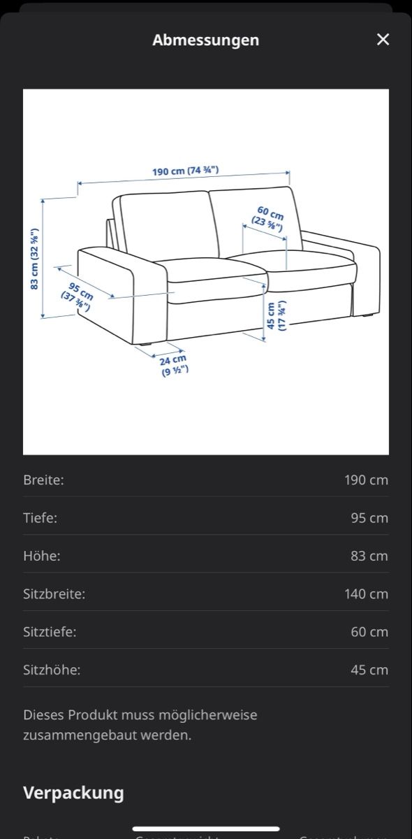 Divani: IKEA Kivik Sofa 2-er Gunnared beige  – Usato da St. Gallen venduto da Fabiennevogler 1