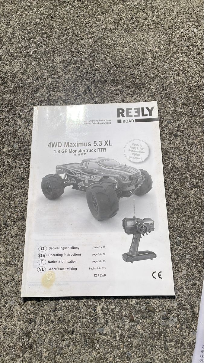 Reely Modellismo RC: REELY ROAD 4WD Maximus 5.3 XL – Usato da Kirchleerau venduto da Resale_LC