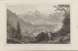 Historischer Stahlstich RAGATZ