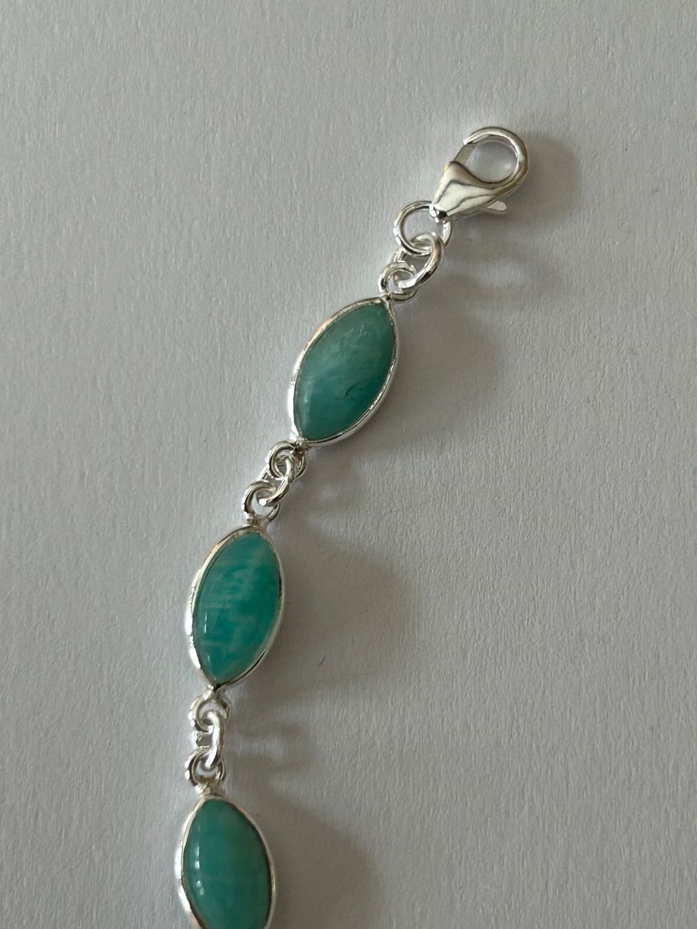 Bracciali & Braccialetti: Armband aus Sterling Silber & Amazonit Steinen – Nuovo e nell'imballaggio originale da Innertkirchen venduto da Glatthard-Interior 2