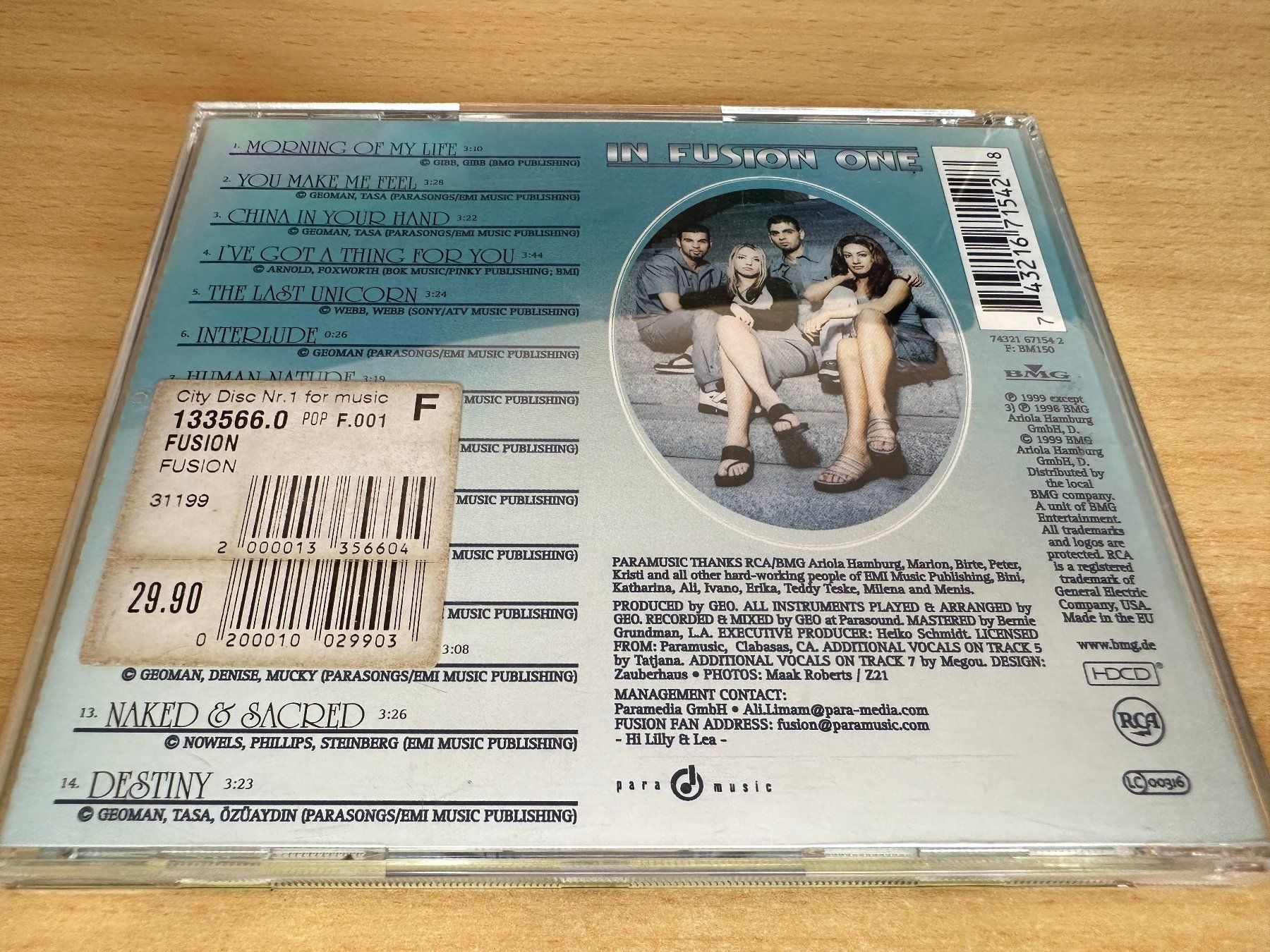 CD: Fusion – In Fusion One – Usato da Rikon im Tösstal venduto da Alpenmutz 1
