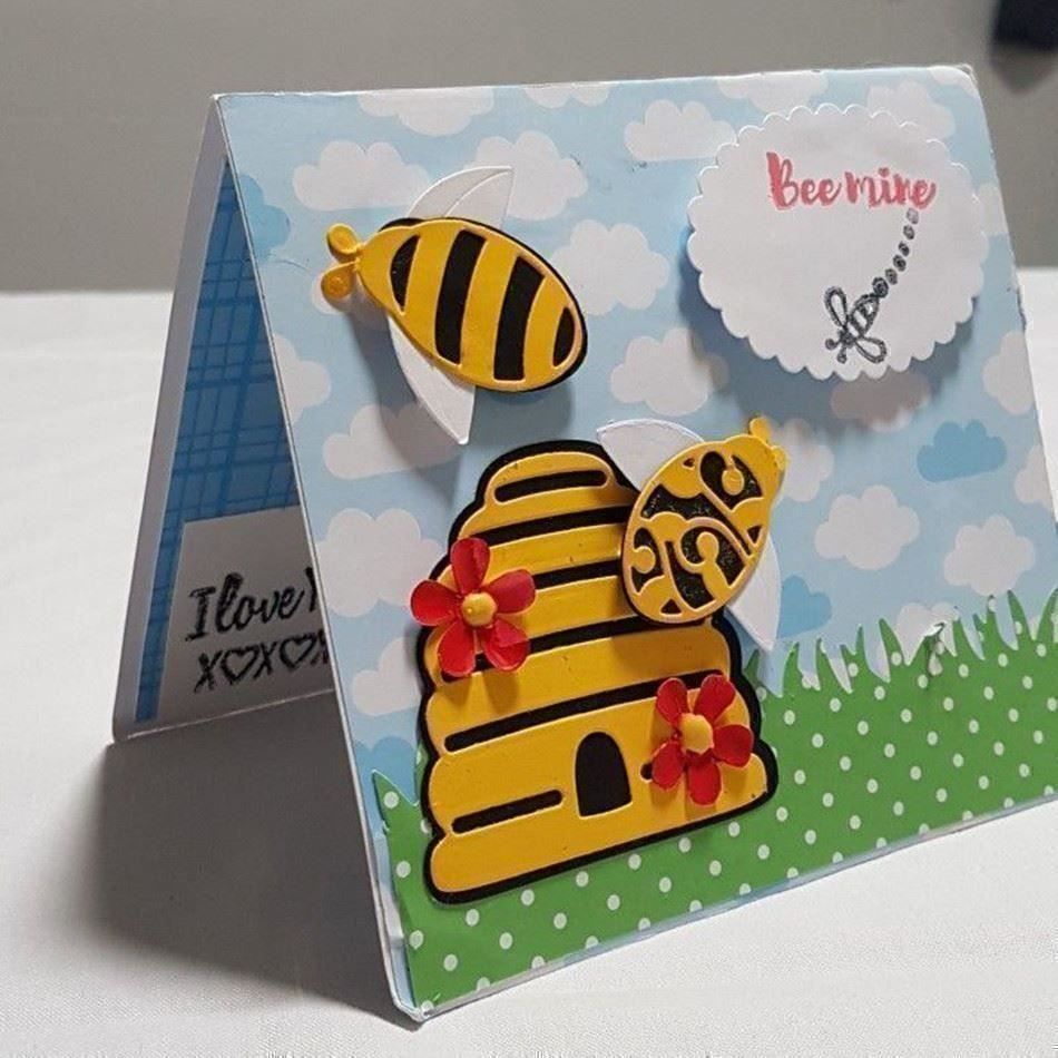 Schablonen: BIENENHAUS STANZSCHABLONE – Neu und originalverpackt aus Affoltern am Albis von scrapbooking 4