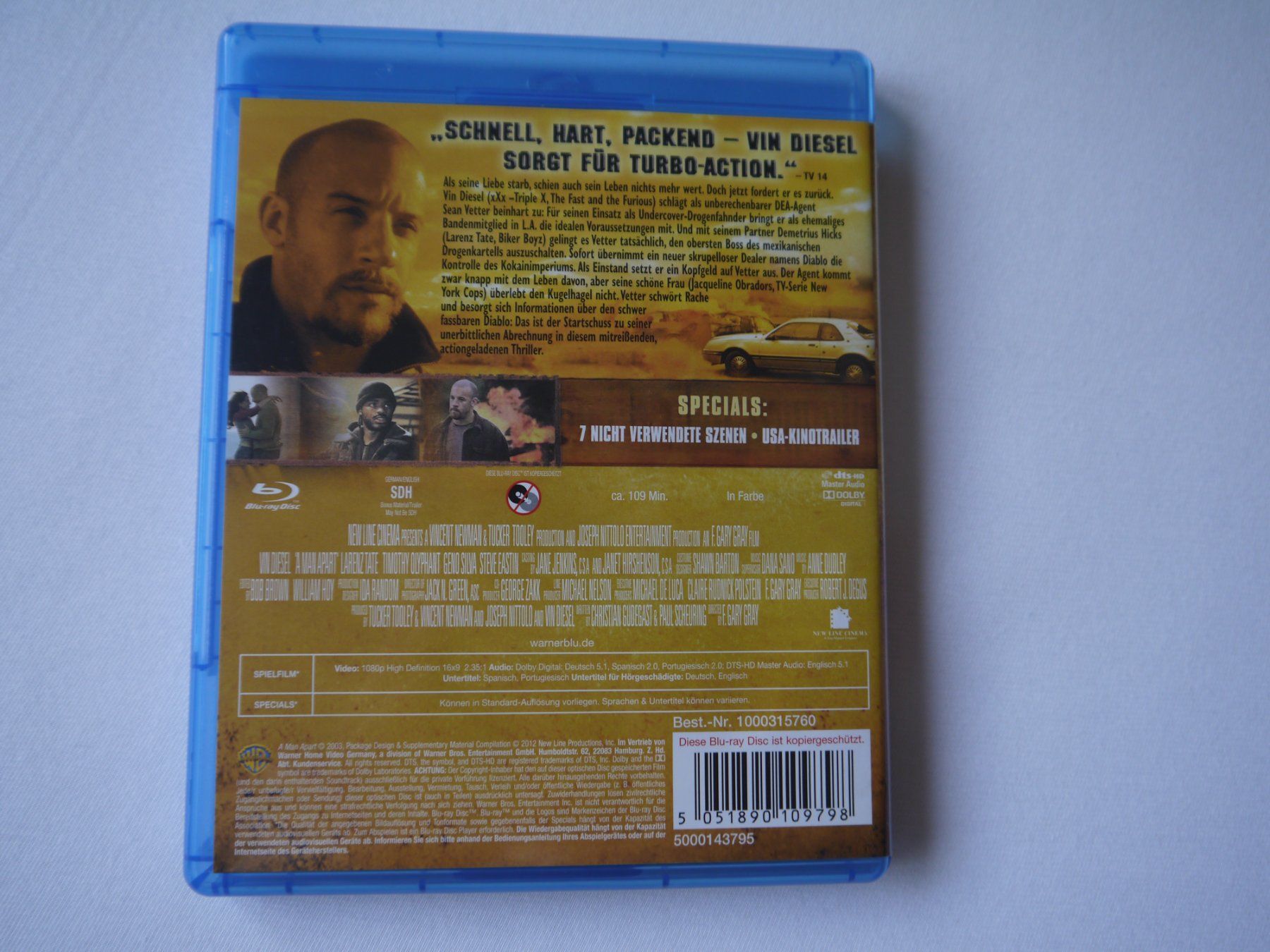 Alle DVDs: EXTREME RAGE (2003) Vin Disel – Gebraucht aus Hagendorn von Blaf 1