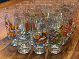 29x Kinder-Trinkgläser mit Tier-Sujets 2dl