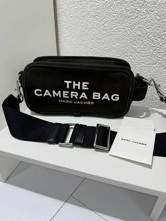 Marc Jacobs Schulter Handtasche Camera Bag Schwarz Stoff