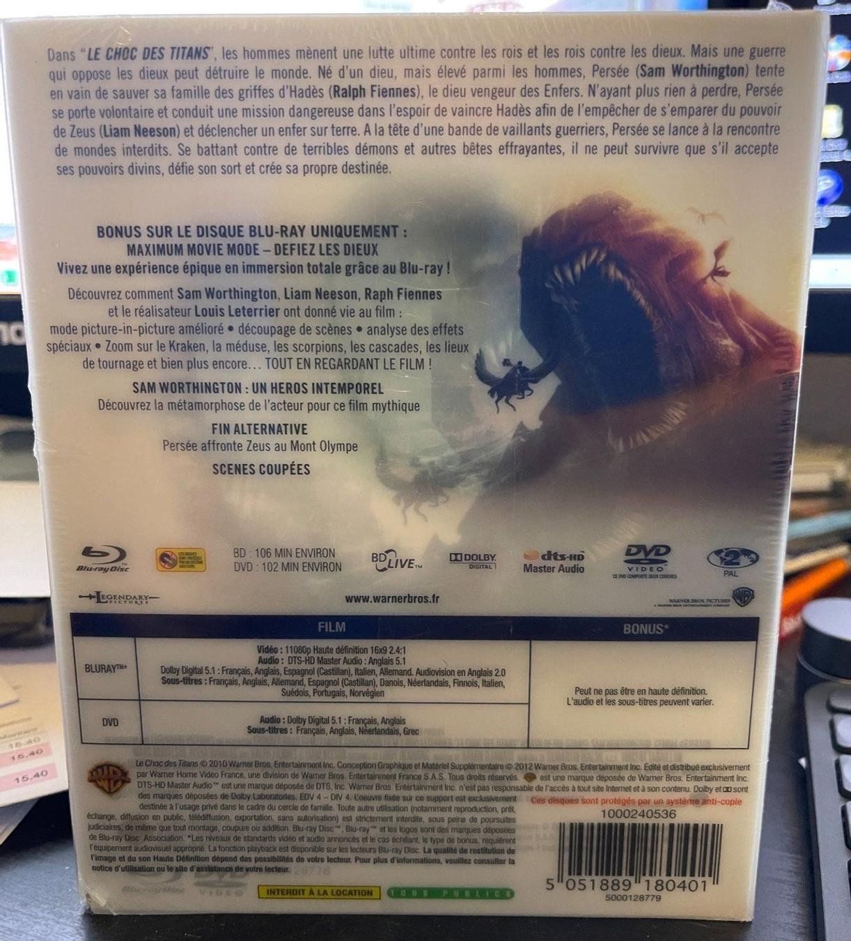 Tutti i DVDs: Le Choc des Titans (2010) - Blu-ray + DVD – Nuovo e nell'imballaggio originale da Semsales venduto da __Florian__ 2