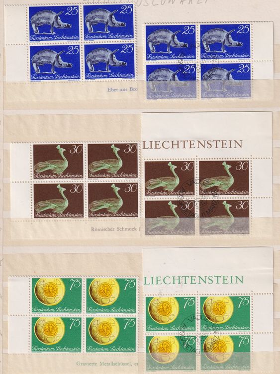 4-er-Blocks Li. 473 - 475. Je 1 x ETS & 1 x Postfrisch (Neu (gemäss ...