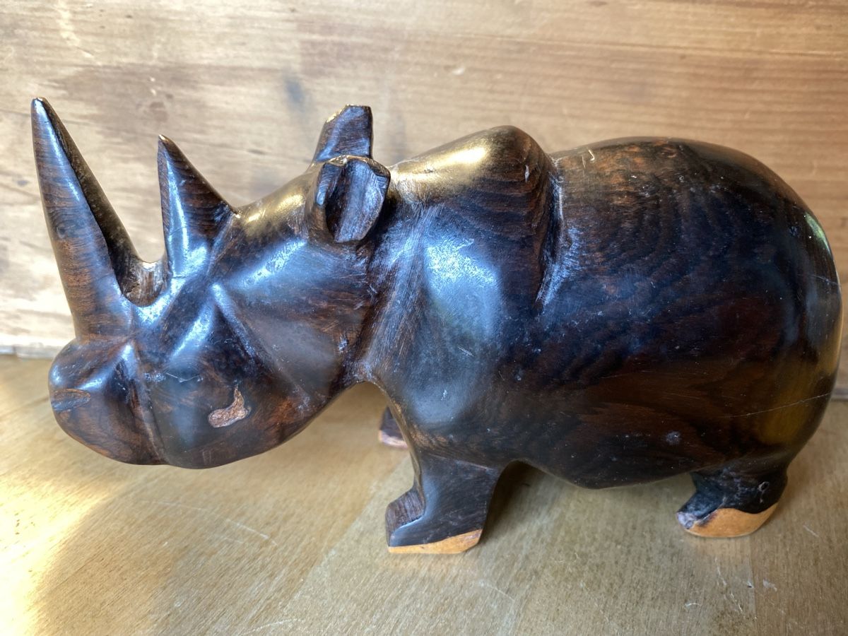 Sculture & Statue: Nashorn Ebenholz – Usato da Zimmerwald venduto da Holzdata1