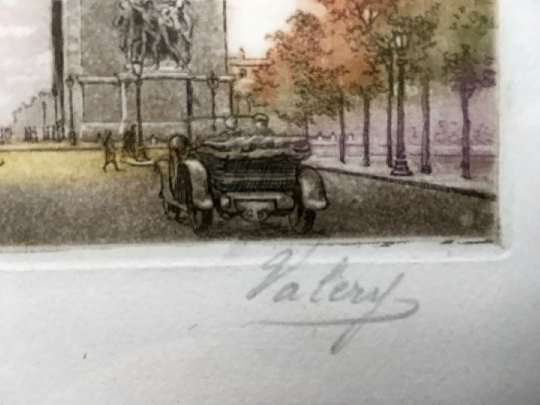 Foto & Immagini: PARIS  L' Arc de Triomphe, antiker Stich – Usato da Basel venduto da magot58 2