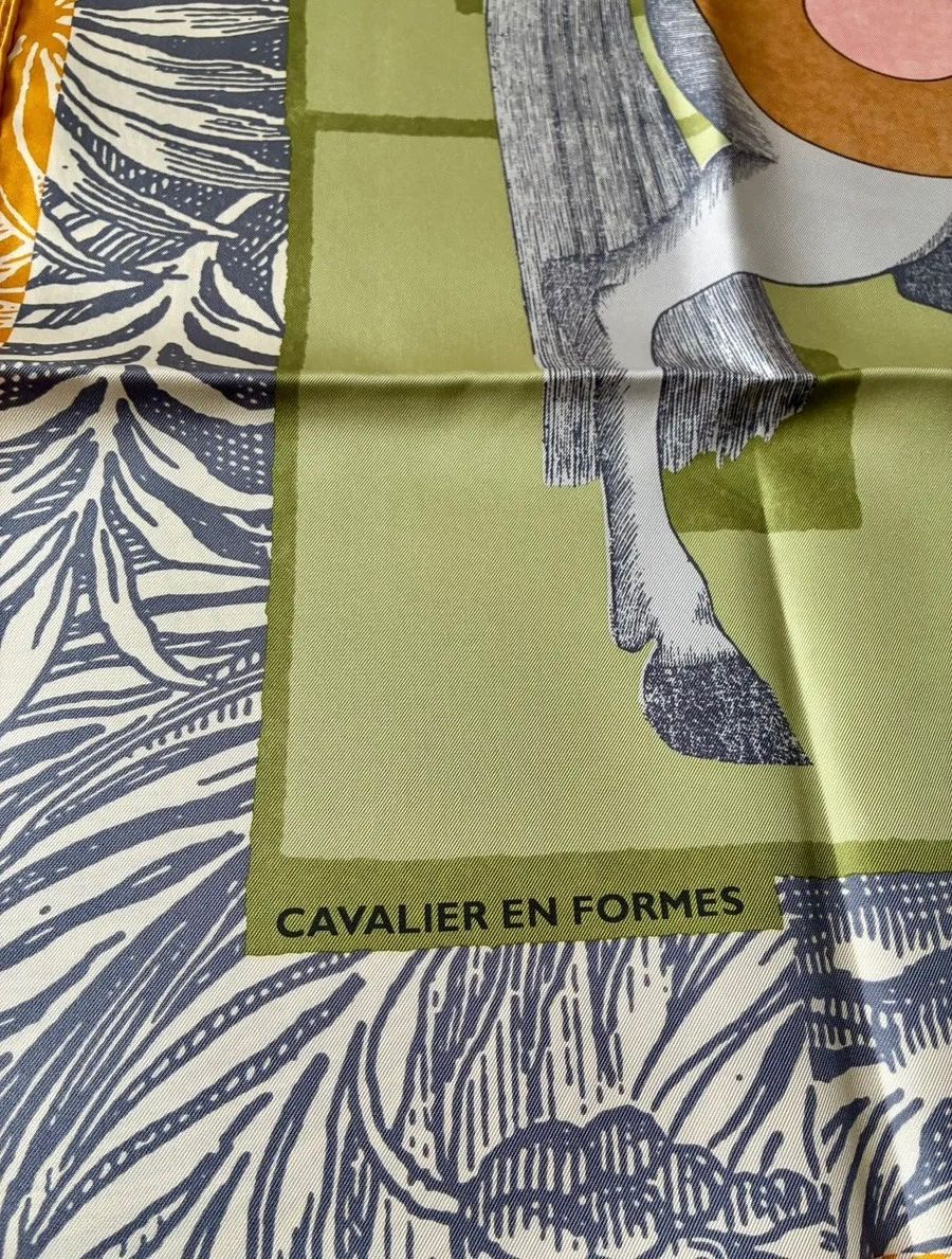 Hermès Foulards & écharpes: Hermès Carré 90 Seidentuch "Cavalier en Formes" – Neuf (Voir description) à Triesen par atos87 2