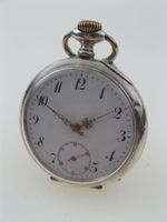 Antike Silber-Taschenuhr, funktioniert und läuft auch gut!