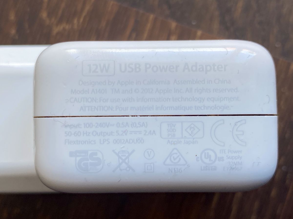 Ladegeräte: Apple USB Power Adapter A1401 (12W) – Gebraucht aus Winterthur von Crazycorner 3