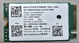 SSD 256GB NVMe PCIe 4x4