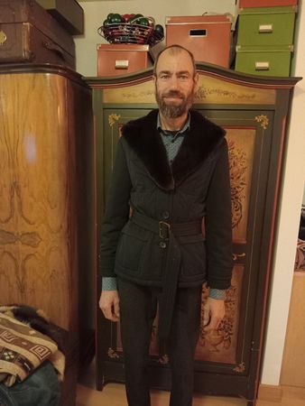 Joseph Janard Winterjacke, Pelzkragen, Grösse 38, TOP!