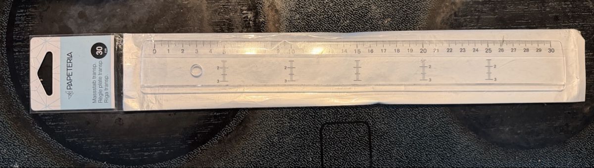 Sonstiges Schreiben & Zeichnen: Lineal PAPETERIA 30cm transparent neu – Neu und originalverpackt aus Basel von Brolo.tv