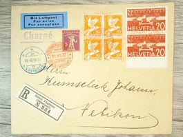TR65 Enveloppe + Timbre Suisse 1932