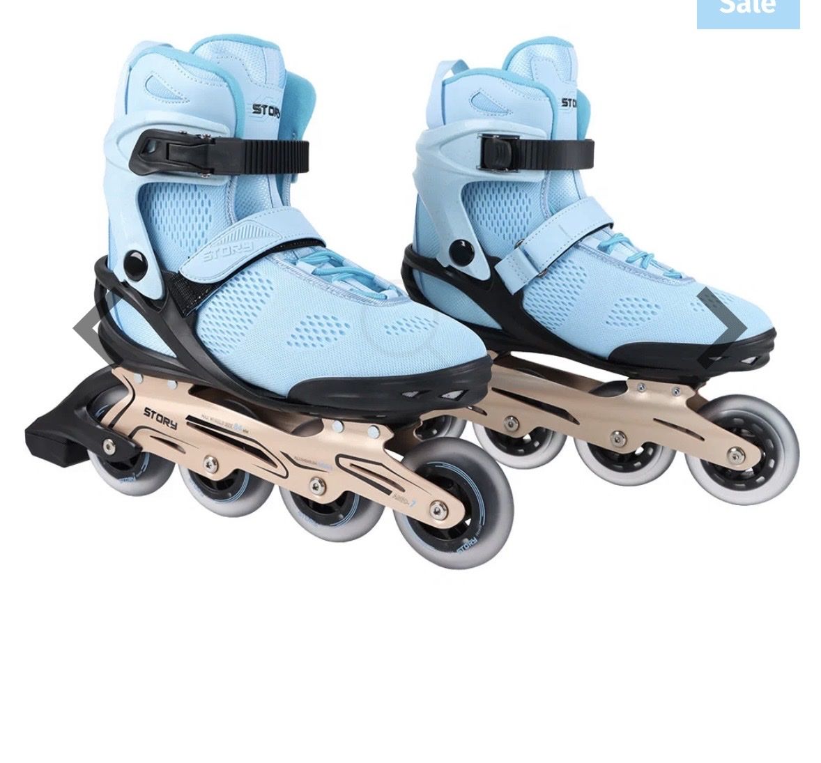 Patins à roul. & inline: Inlineskates Grösse 45 Story hellblau neu – Neuf avec emballage d'origine à meggen par saleroliver 1