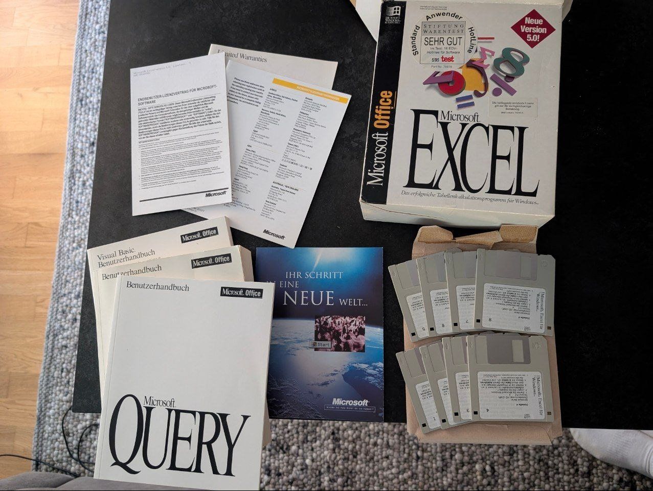 Microsoft Software: RETRO Microsoft Excel 5.0 Vollversion 1995 de 8 Floppy OVP – Usato da Klingnau venduto da nis_ym9y 1