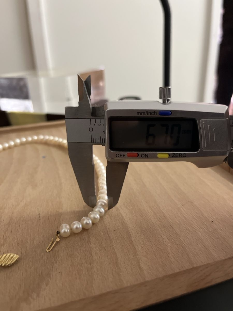 Perle (finte): Perlenkette, 750/18k Gold Verschluss – Usato da Rheineck venduto da UhrenReinhardt 2
