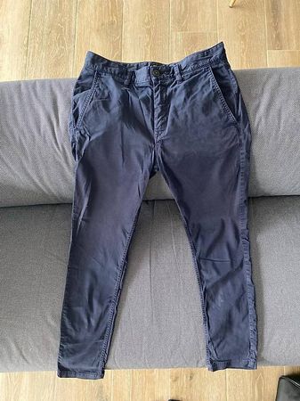 HUGO BOSS Chino Slim Bleu en coton Stretch W30 L32