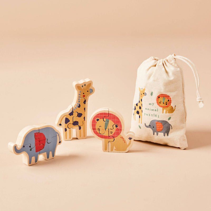 Puzzle: Safari-Puzzle-Set ab 12 Monaten – Nuovo e nell'imballaggio originale da Bühler venduto da mein-wunderland
