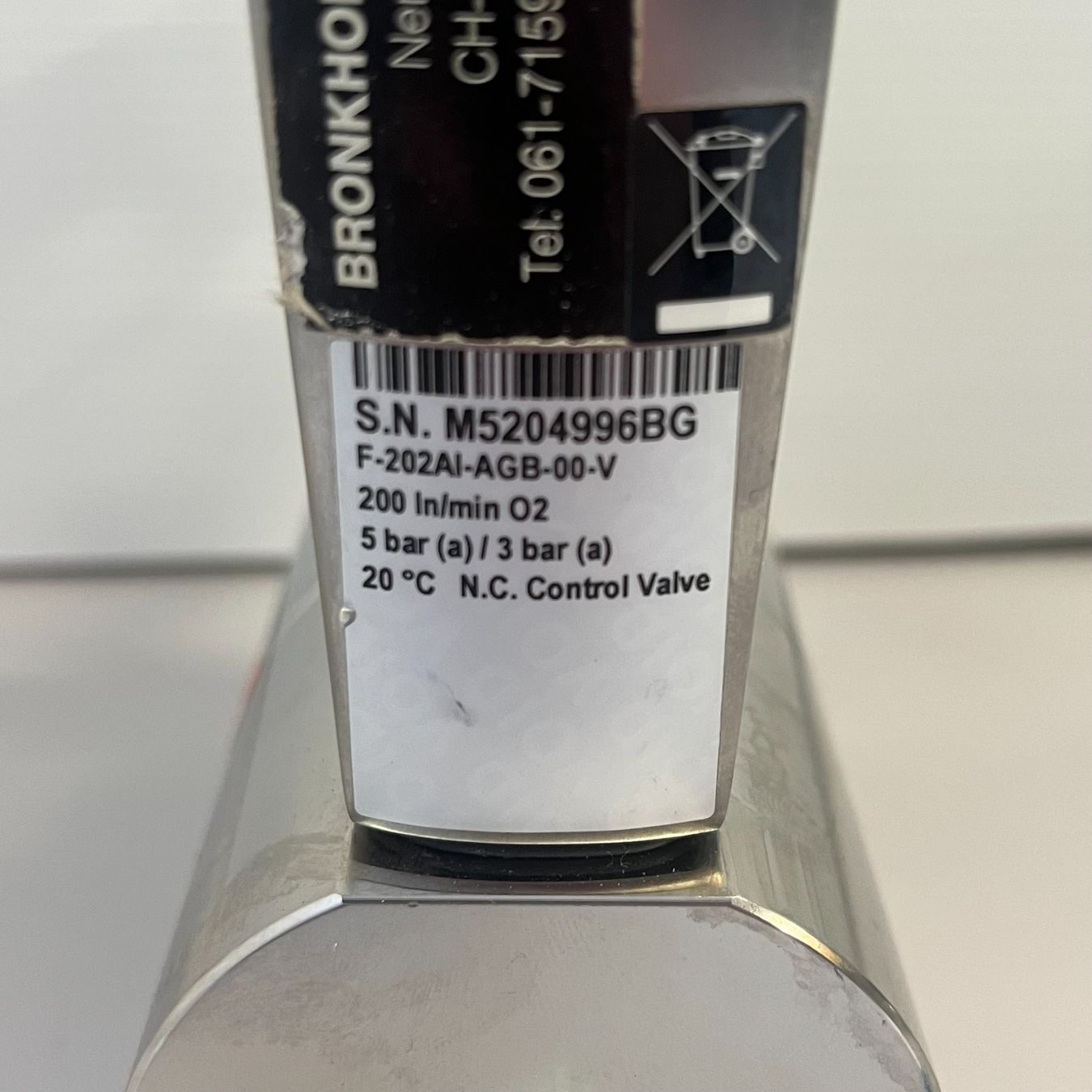 Accessori da laboratorio: Bronkhorst Mass Flow Controller F203 AI-AGB-00-V – Usato da Niederdorf venduto da LeptonAG_Labor 1