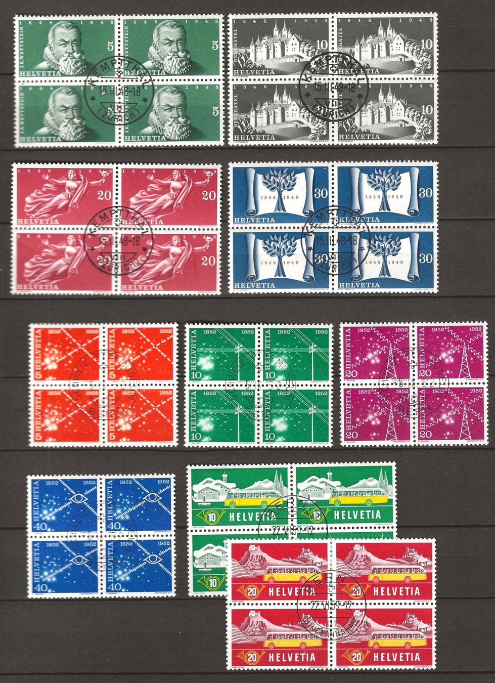 Tutti i francobolli: Lot mit 10 CH Ausgaben im VB : KP 140.-- – Usato da Gümligen venduto da Geniusbuy