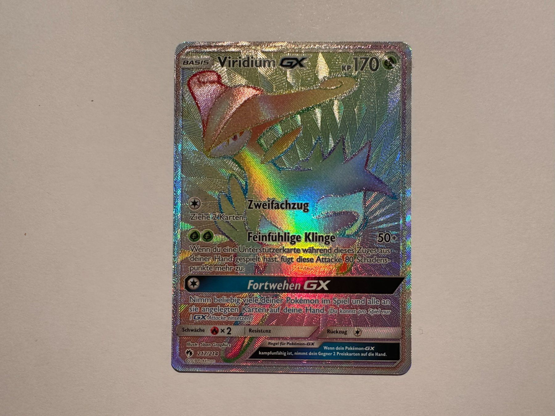 Pokémon Carte collezionabili: Viridium GX Lost Thunder Secret Rare Rainbow DE – Nuovo (secondo la descrizione) da Hagendorn venduto da Pokecollectorch 1