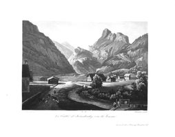 Kandersteg Aquatinta von Schmied selten