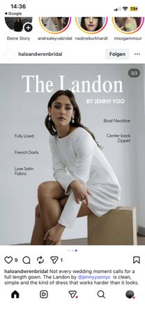 JENNY YOO Hochzeitskleid kurz
