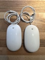 2 Apple Wired Mouse A1152 USB White Set of Two Pieces