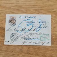 Dokument Quittance Biel Bienne 1910