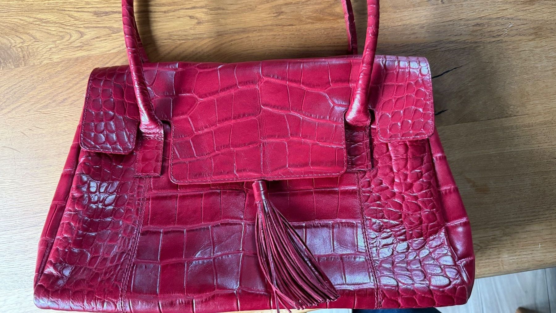 Bauer Borse da donna: Handtasche Bata rot – Usato da Schaffhausen venduto da Bootes