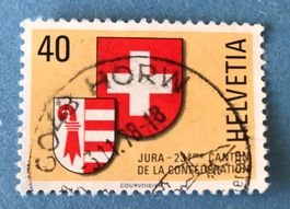 Nr.621 mit Stempel   Kanton Jura Wappen 1978  