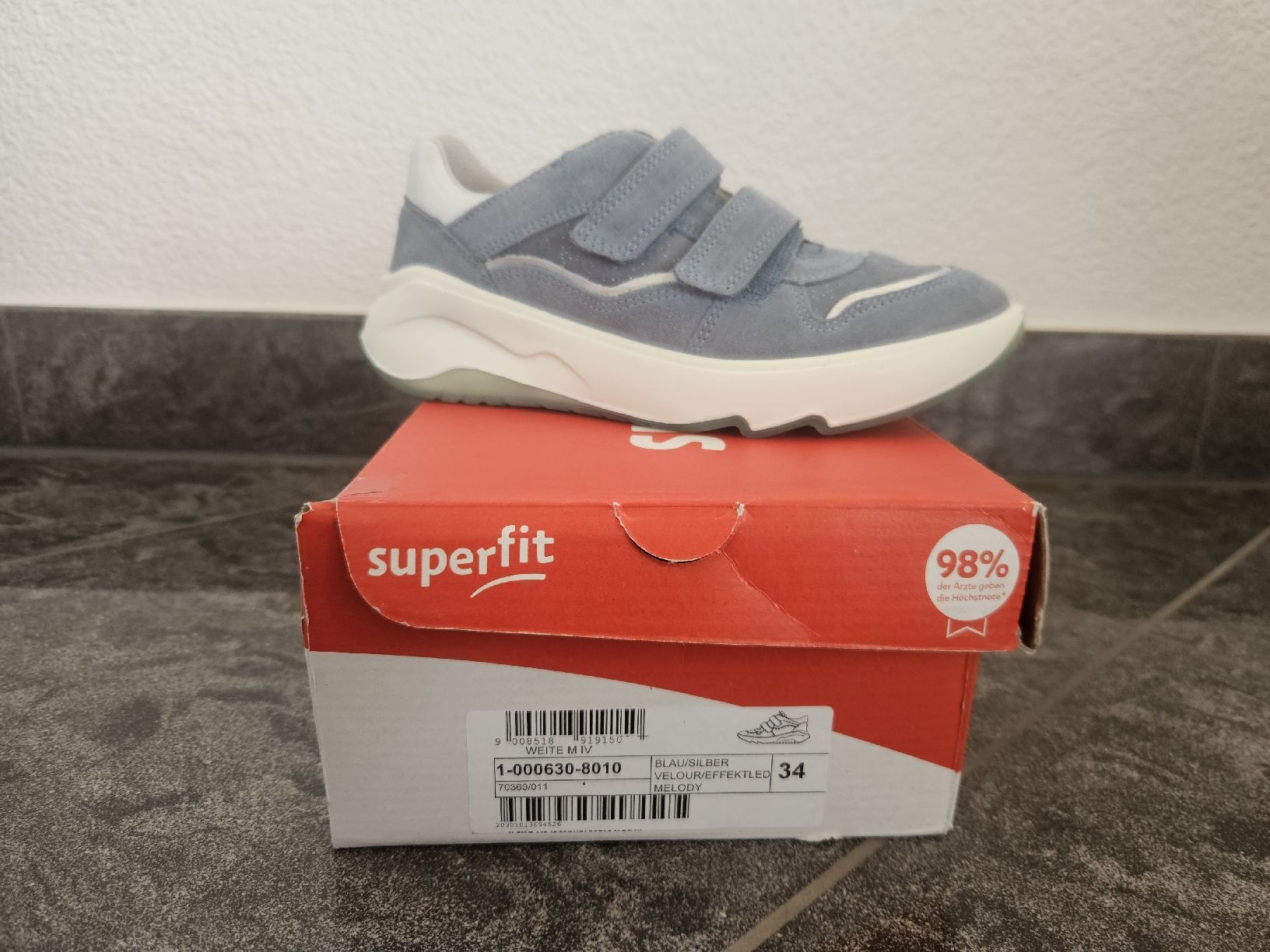 Superfit Scarpe per ragazze: Superfit Sneaker Melody Grösse 34 Neu – Nuovo e nell'imballaggio originale da Visp venduto da hutter88 1