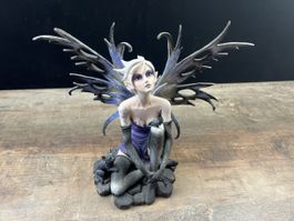 Mystische Fee Elfe Gothic Figur Skulptur gross