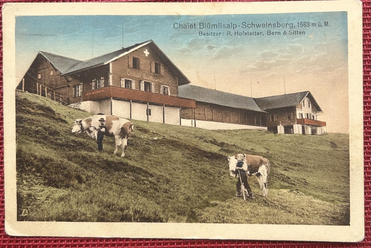 Cartoline postali: Schweinsberg Chalet Blümlisalp – Usato da Horw venduto da Tellbub