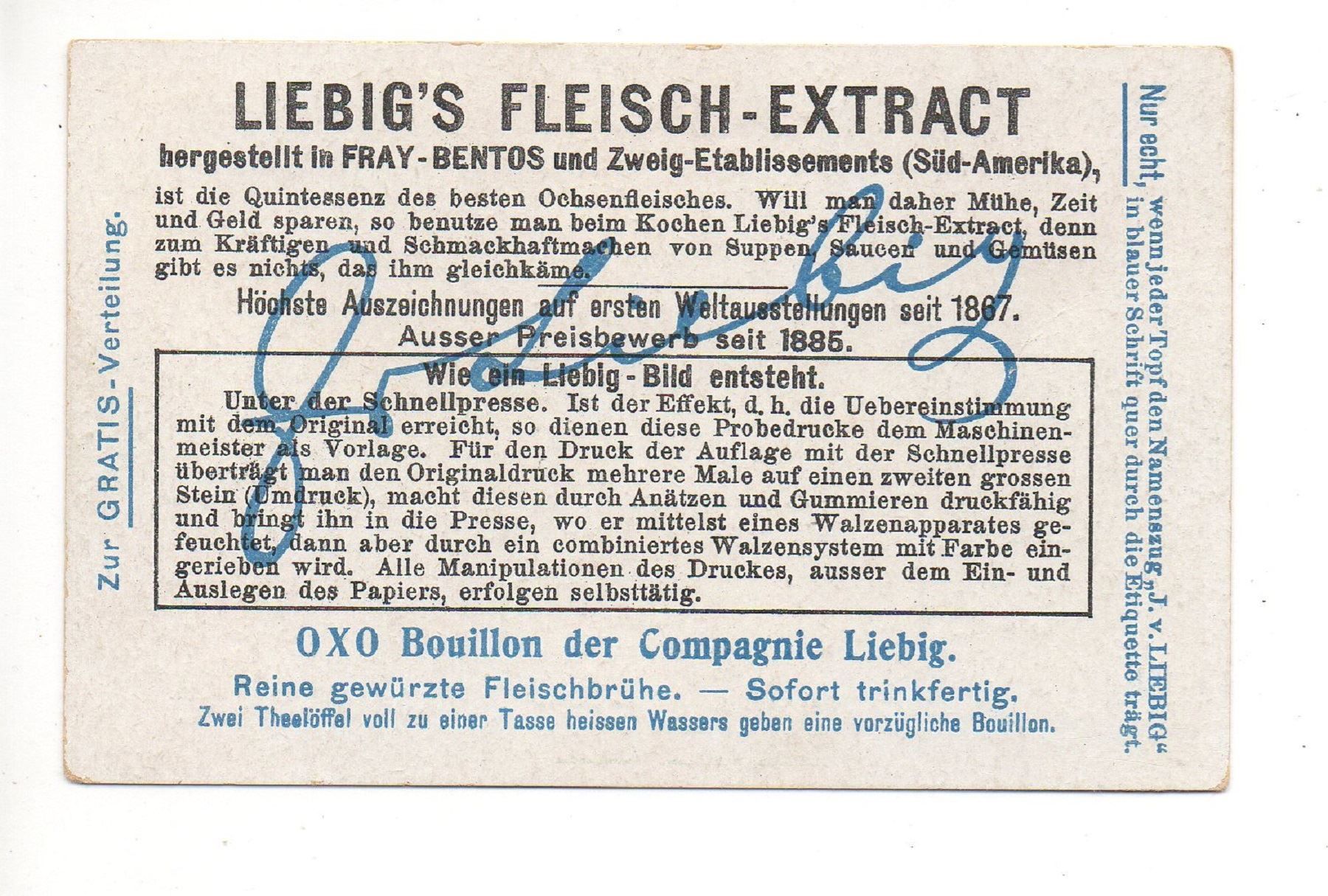 Carte collezionabili: OKO Bouillon LIEBIG Fleisch aus Amerika – Nuovo (secondo la descrizione) da Jona venduto da philajona 1