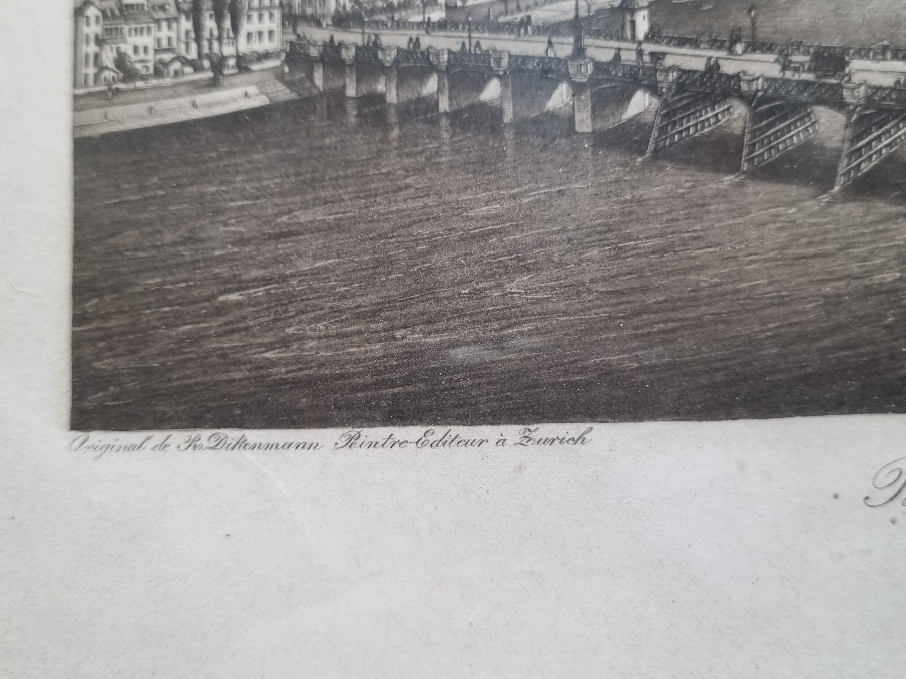 Incisioni: BASEL schöner Stich ORIGINAL DICKENMANN Siegfried – Usato da Trachslau venduto da bastet06 2