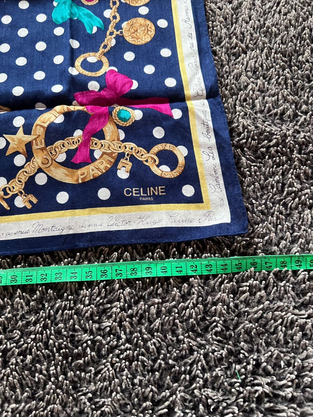 Celine Foulards, Tücher & Schals: CELINE Paris Polka Dot Tuch 46x46 – Gebraucht aus Winterthur von Dejv 2