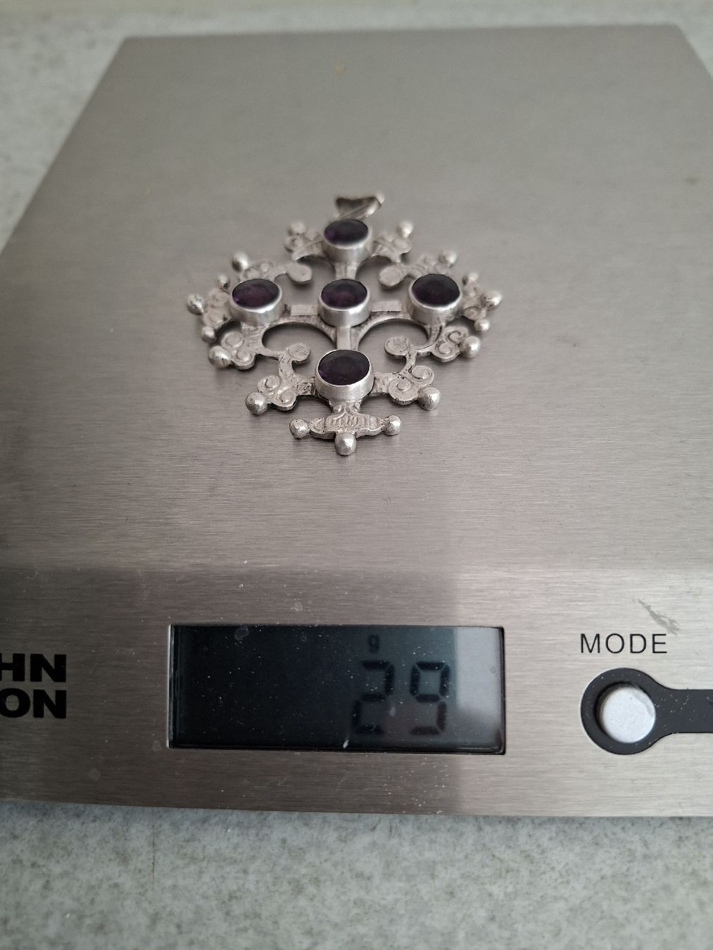 Anhänger: Schmuckanhänger Jerusalem Amethyst Silber vintage – Gebraucht aus Niederlenz von bagua1 3
