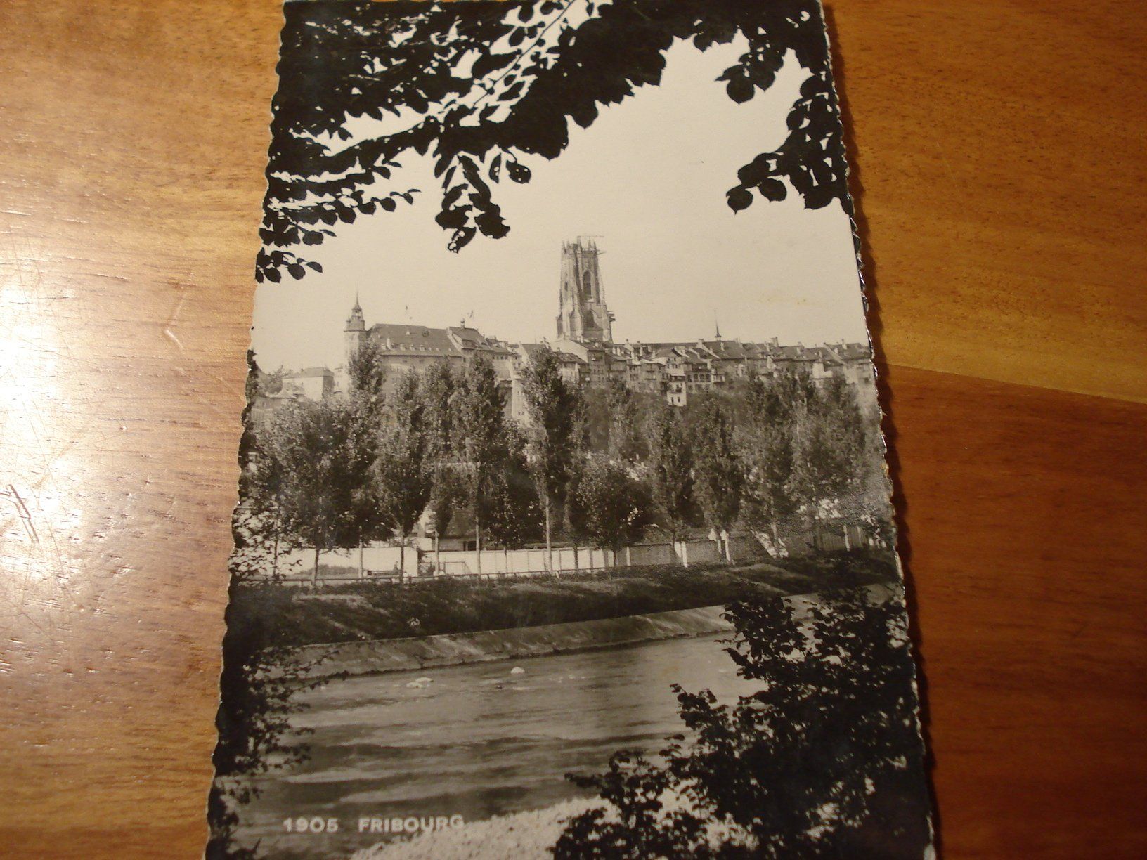 Ansichtskarten: Fribourg, um 1934, gelaufen – Gebraucht aus Niederwil AG von morostahu